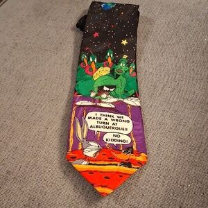 Warner Bros. Looney Tunes Black and Green Necktie
